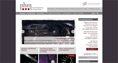 Desktop Screenshot of nhm-wien.ac.at
